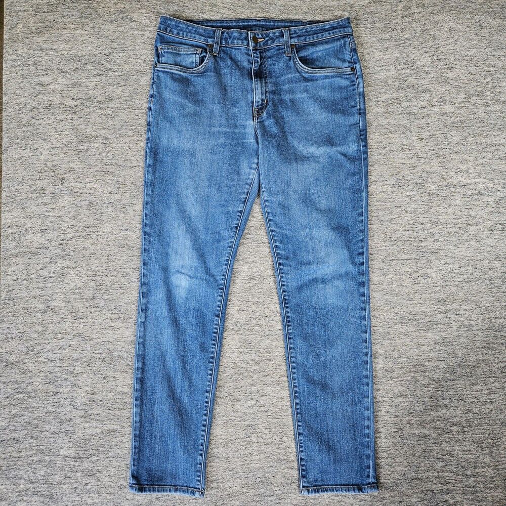 Aviator Mens Straight Fit Jeans Dark Wash Made In USA Size 36 Stretch Denim